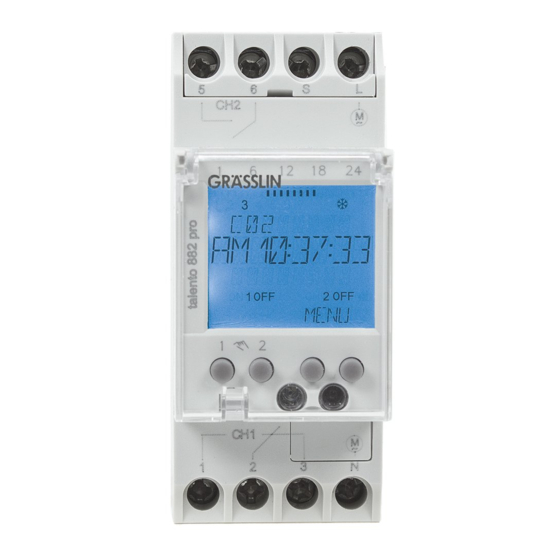 Grasslin talento 881 pro Operating Manual