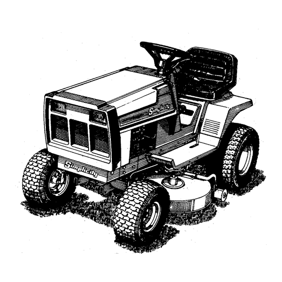 Simplicity Series 4200 Operator's Manual