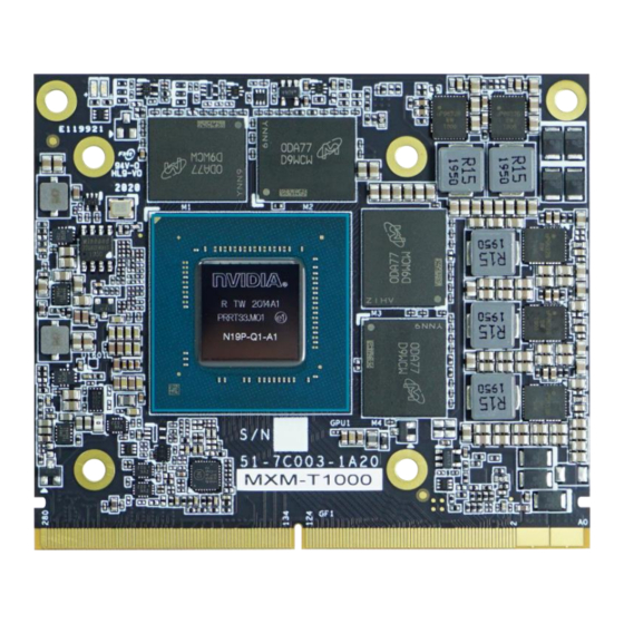 Cincoze MXM-T1000 Series Quick Installation Manual