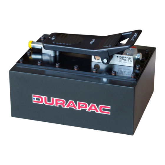 Durapac DPA-75 Instruction Manual