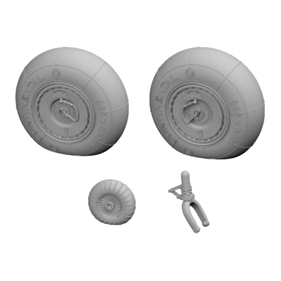 Eduard Brassin Bf 110G wheels Assembly Instructions