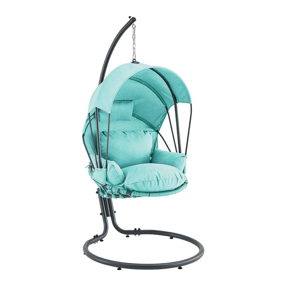 Barton PATIO SWING CHAIR 93909 Owner's Manual And Safety Instructions