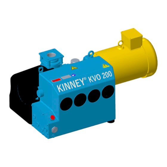 KINNEY KVO Series Operator's Manual