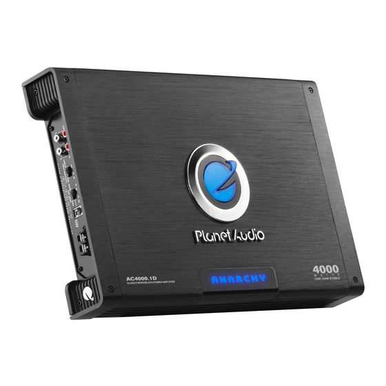 Planet Audio AC3000.1D User Manual