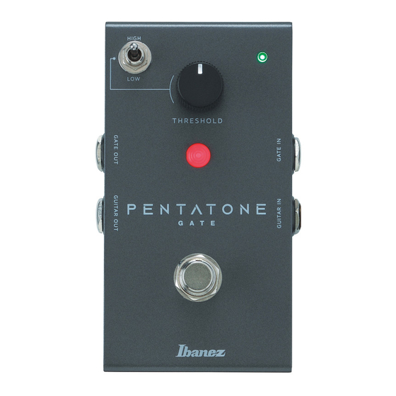 Ibanez PENTATONE GATE Owner's Manual
