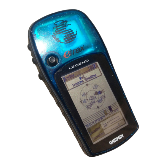Garmin eTrex Legend How To Use