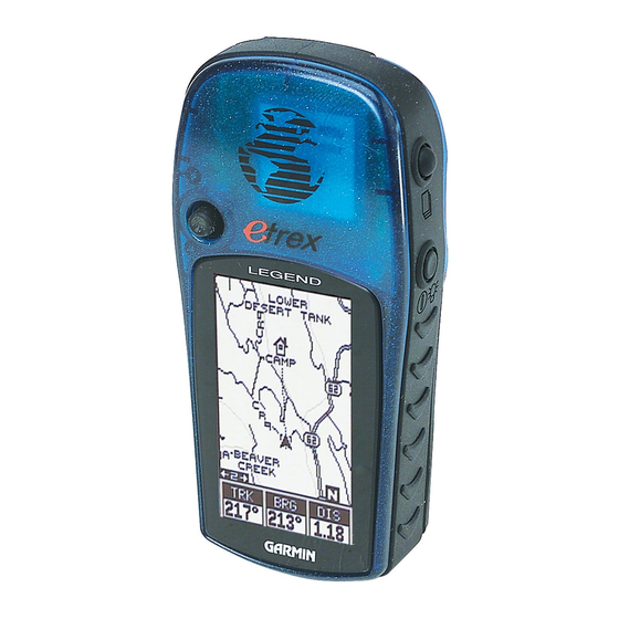 Garmin eTrex Legend Basics