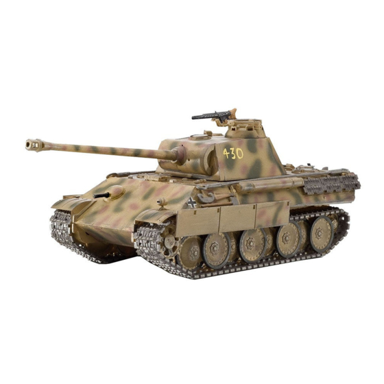 REVELL PzKpfw V Panther Ausf G Assembly Manual
