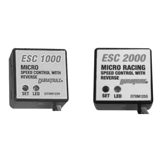 Duratrax ESC 1000 Operating Instructions