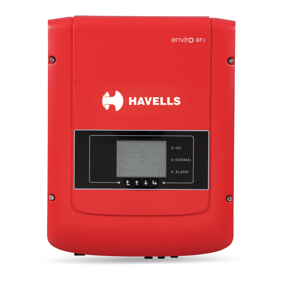 Havells enviro GTi 5500TX Manuals
