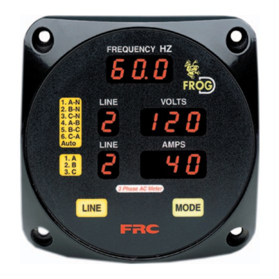 User Manuals: FRC FROG-D 3P Generator Display