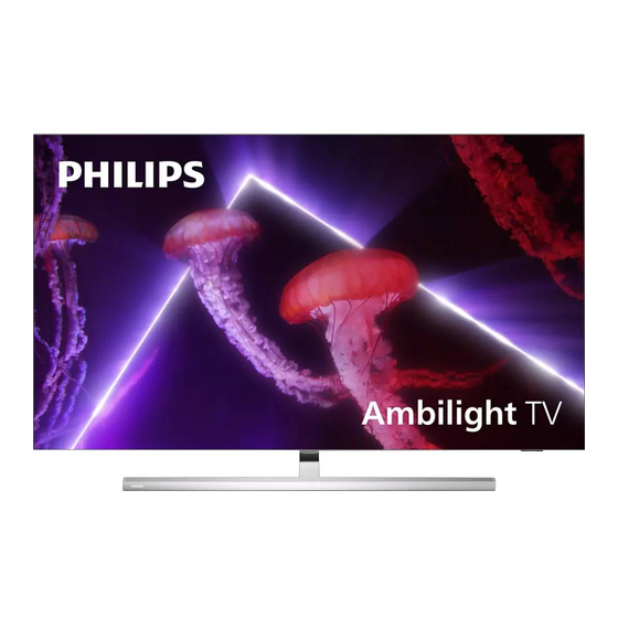 Philips 65OLED807 UHD Android TV Manuals