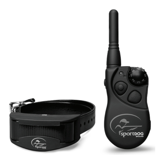 SPORTDOG YARD TRAINER 100 OPERATING AND BASIC TRAINING MANUAL Pdf