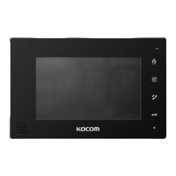 KOCOM KCV-D372(D1) Manual