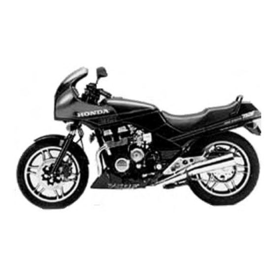 Honda 1986 CBX750F Workshop Manual