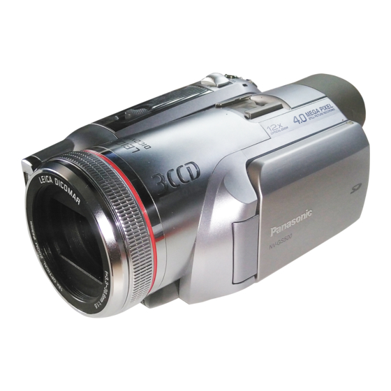 Panasonic NVGS500 Operating Instructions Manual