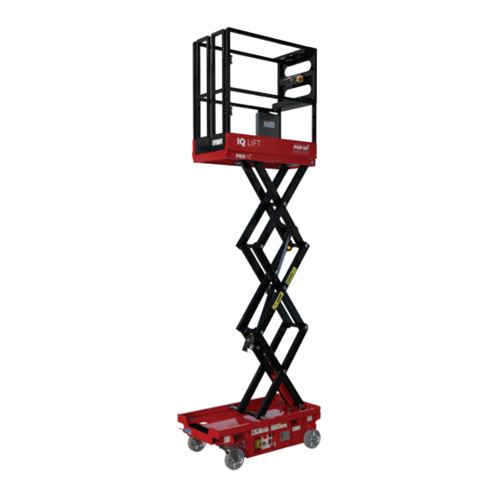 POP UP IQ LIFT PRO10 Maintenance & Troubleshooting  Handbook