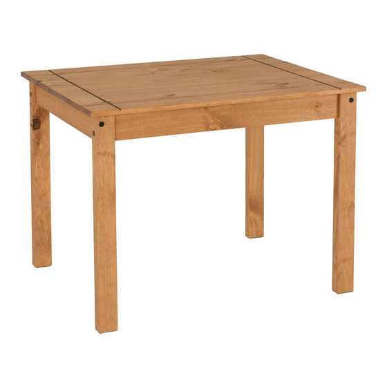 Seconique Corona Budget Table 400-401-152 Assembly Instructions Manual
