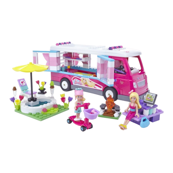 Mega Bloks Barbie Build 'n Play Luxe Camper Manual