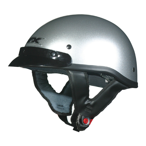 AFX FX-70 Motorcycle Helmet Manuals