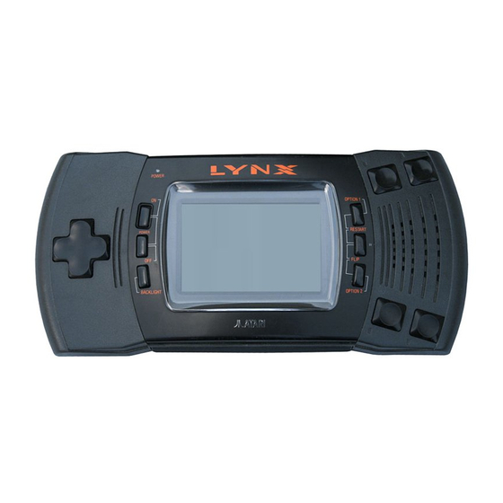 Atari LYNX Owner's Manual