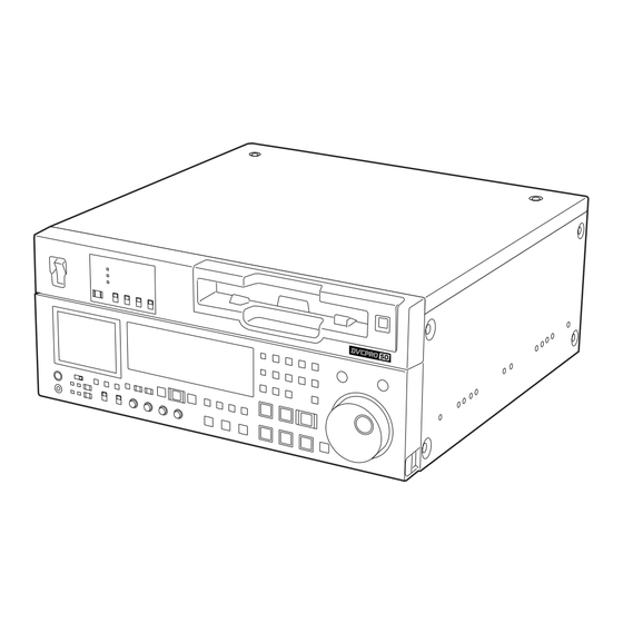 Panasonic AJ-SD965 Operating Instructions Manual