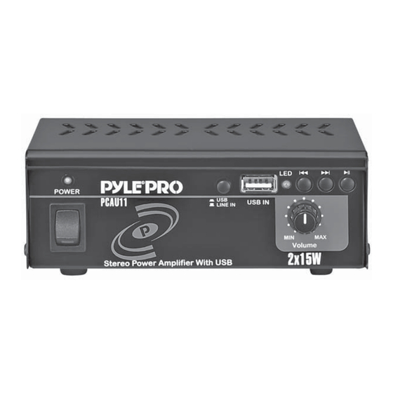 Pyle Pro PCAU11 User Manual