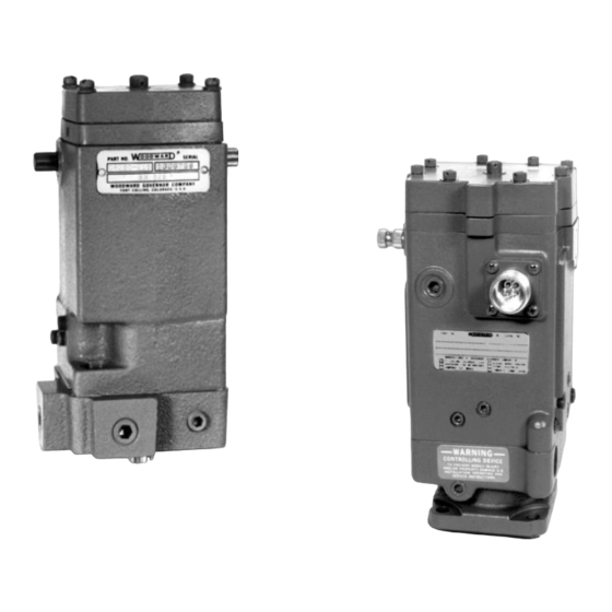 Woodward EG-6P Proportional Actuators Manuals