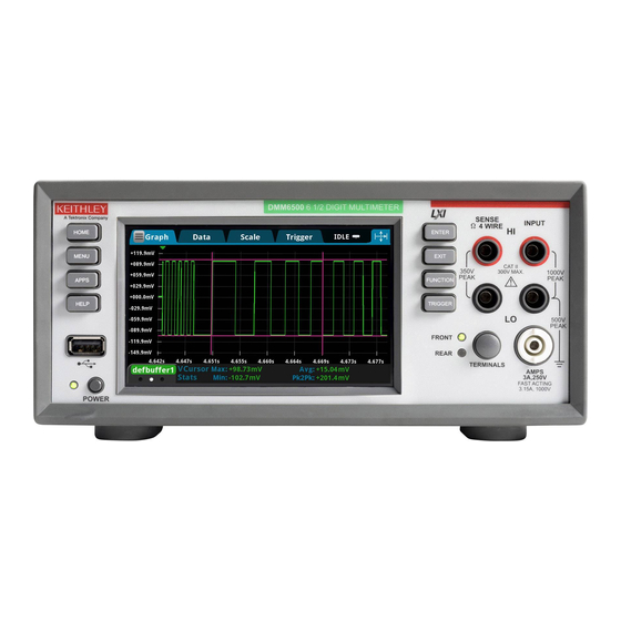 Keithley DMM6500 Quick Start Manual