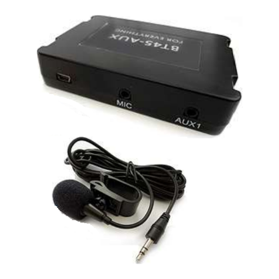 Becker BT45-BKR Quick Install Manual