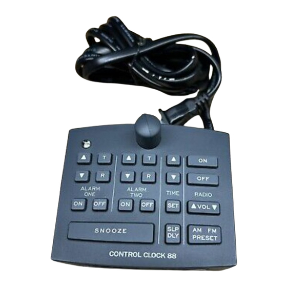 Cambridge SoundWorks Control Clock 88 User Manual