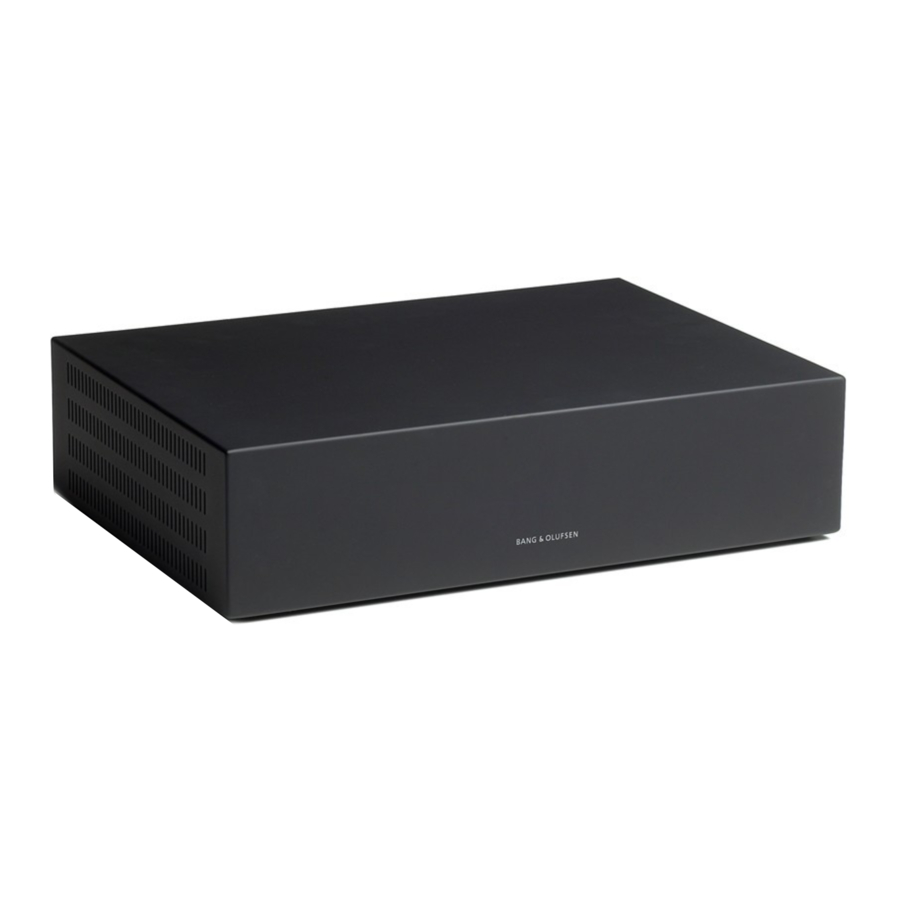 Bang & Olufsen BeoMedia 1 - Digital Media System Manual
