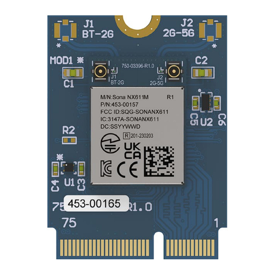 Ezurio Sona NX611 Integration Manual