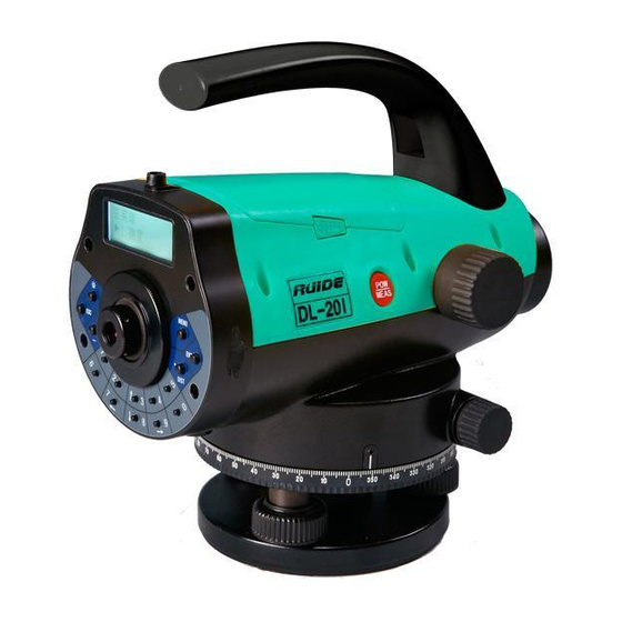 User Manuals: Topcon DL-201/2007 Digital Level