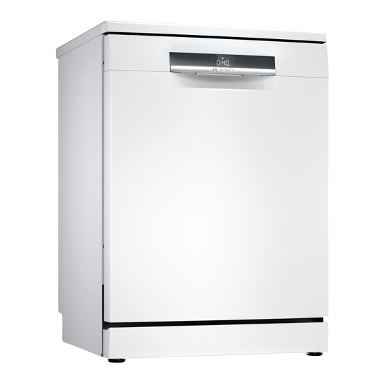 User Manuals: Bosch SMS6EDW02G Freestanding Dishwasher