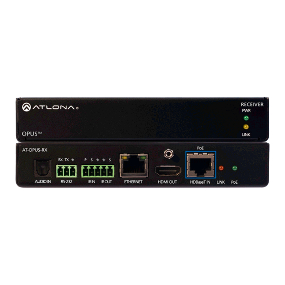 Panduit ATLONA AT-OPUS-70C-KIT Installation Manual