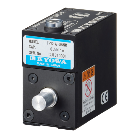 KYOWA TPS-A-01NM Instruction Manual