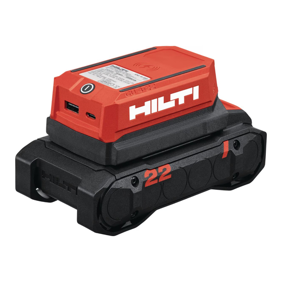 Hilti NURON CU 4-22 Manual