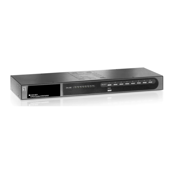 LevelOne KVM-0831 KVM Switch Manuals
