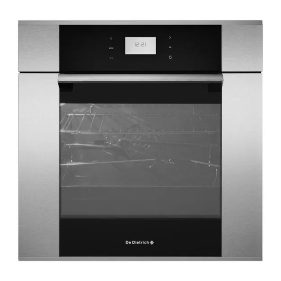 DeDietrich DOP1160B Manuals