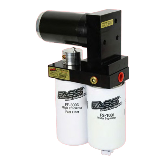 Fass TS-F14-125G Installation Manuals