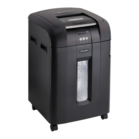 Swingline Stack-and-Shred 600X Instruction Manual