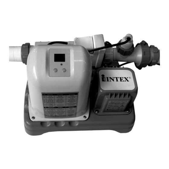 Intex Krystal Clean Poolwater 8220 Owner's Manual