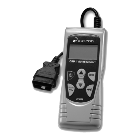 Actron OBD II AutoScanner CP9175 Instructions Manual