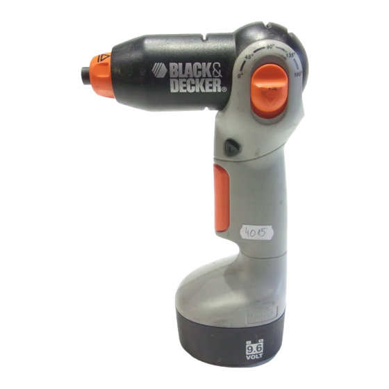 Black & Decker screwdriver Manual