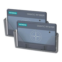 Siemens SIMATIC RF1000 Series Operating Instructions Manual
