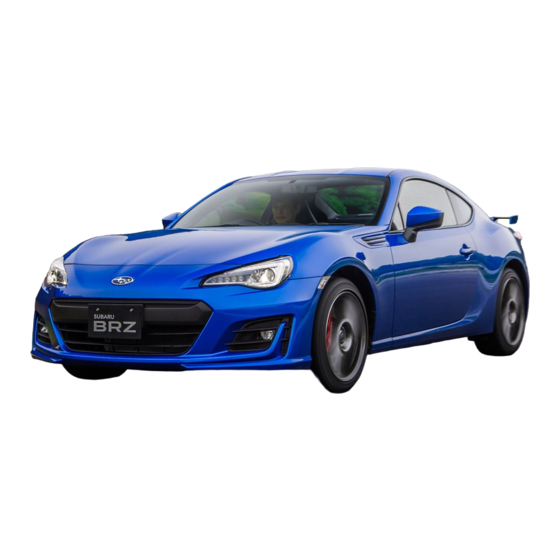 Subaru BRZ 2017 Owner's Manual