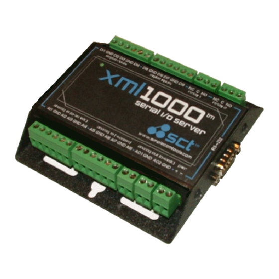 SCT xml1000 Manuals