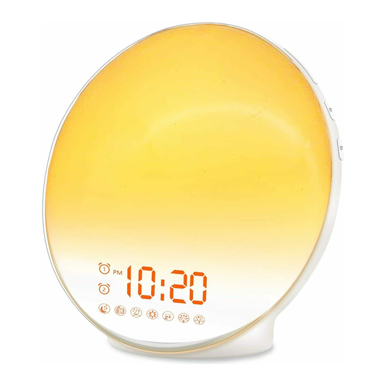 JALL ACA-002-B Sunrise Alarm Clock Manuals