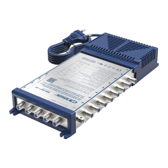 SPAUN SMS 9807+ NF Operation Manual